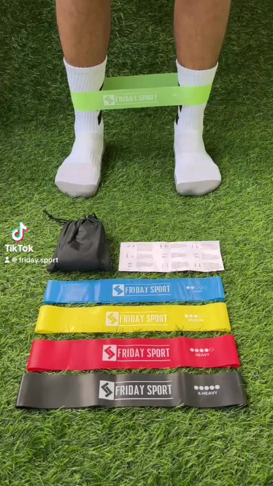 Resistance Band / Loop Band Set 5pcs / Karet Latihan Otot / Karet Yoga / Karet Fitnes / Yoga Band / Karet Penguat Shooting / Elastis Band Olahraga Penguatan Otot / Alat Outdoor Gym Pria Wanita Bahan Latex Berkualitas