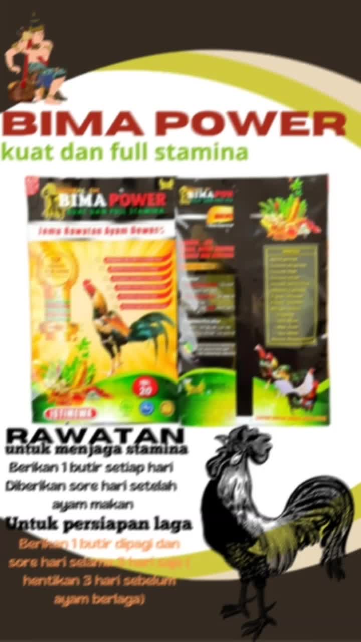 jamu ayam BIMA POWER 1 RENTENG - Rawatan harian ayam muda