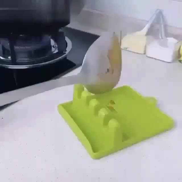 Tatakan spatula serbaguna stand sutil penyangga alat memasak holder peralatan dapur aman tempat tutup panci multifungsi tatakan alat masak