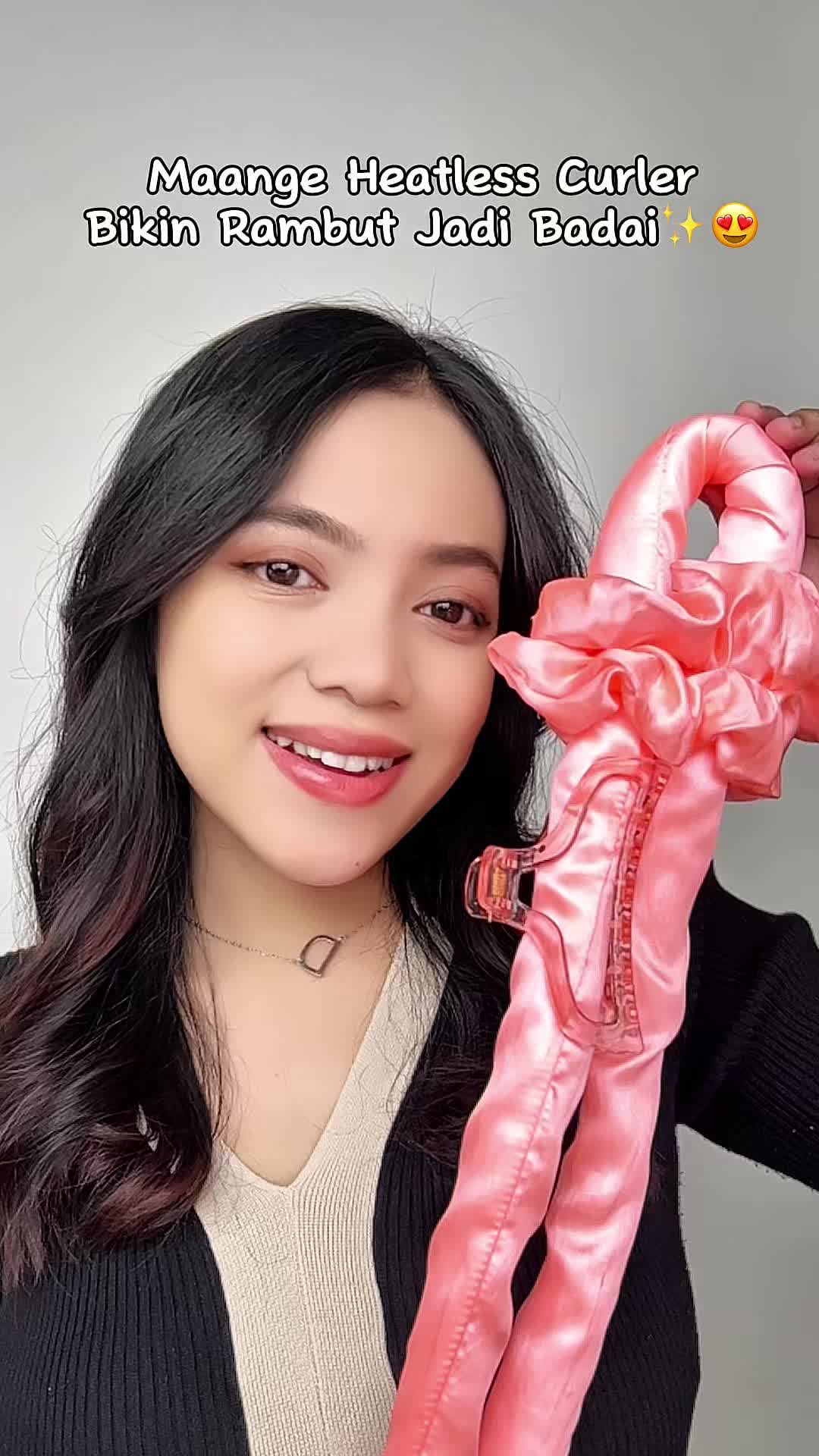 MAANGE Heatless Curl with Hair Clip and Scrunchie No Heat Damage Healthy Curl 1460 Alat Pengeriting Rambut Tanpa Panas Catokan Keriting