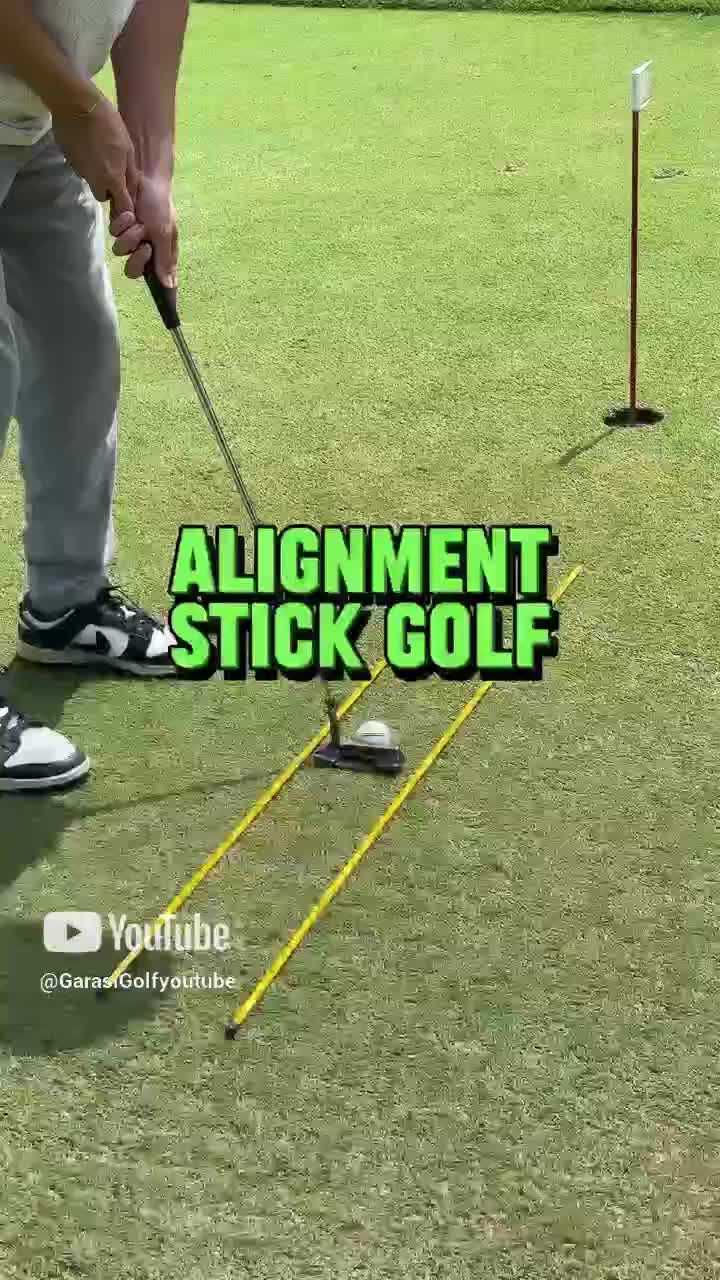 Alignment Stick - Stik Stick Alat Bantu Latihan Swing Lurus Golf Practice Training Aid Straight Trainer Putting Mat