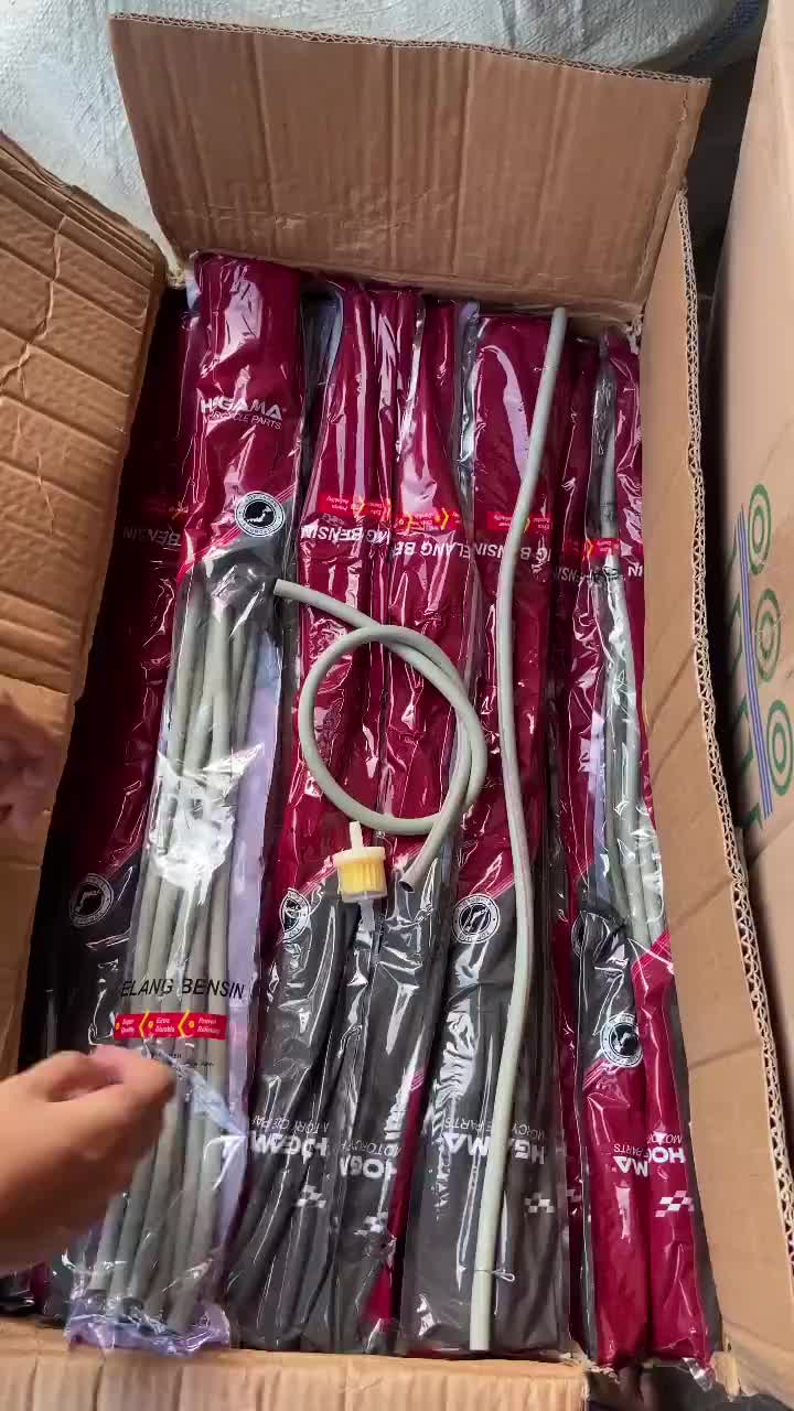 SELANG BENSIN ABU+KLIP 60CM HOGAMA TEBAL TOP QUALITY