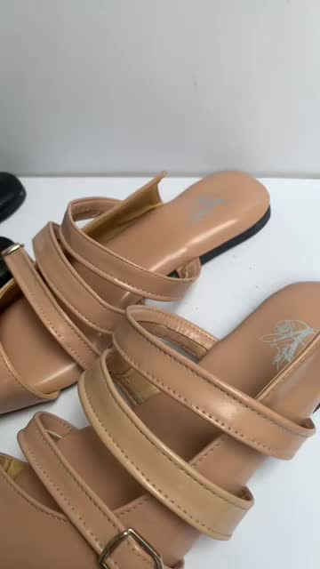 LY Sandal Wanita Mules Flat Slip On Gesper Lancip Sendal Shoes Selop antiselip wanita fashion sandal mules fleksibel pesta korea flat shoes mules wanita sandals women sofia