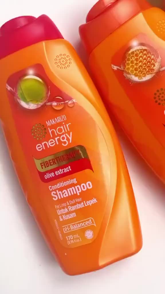 Makarizo Hair Energy Fibertherapy Conditioning Shampoo Aloe & Melon 9 mLx12 - Shampoo Aloe - Extrac Melon