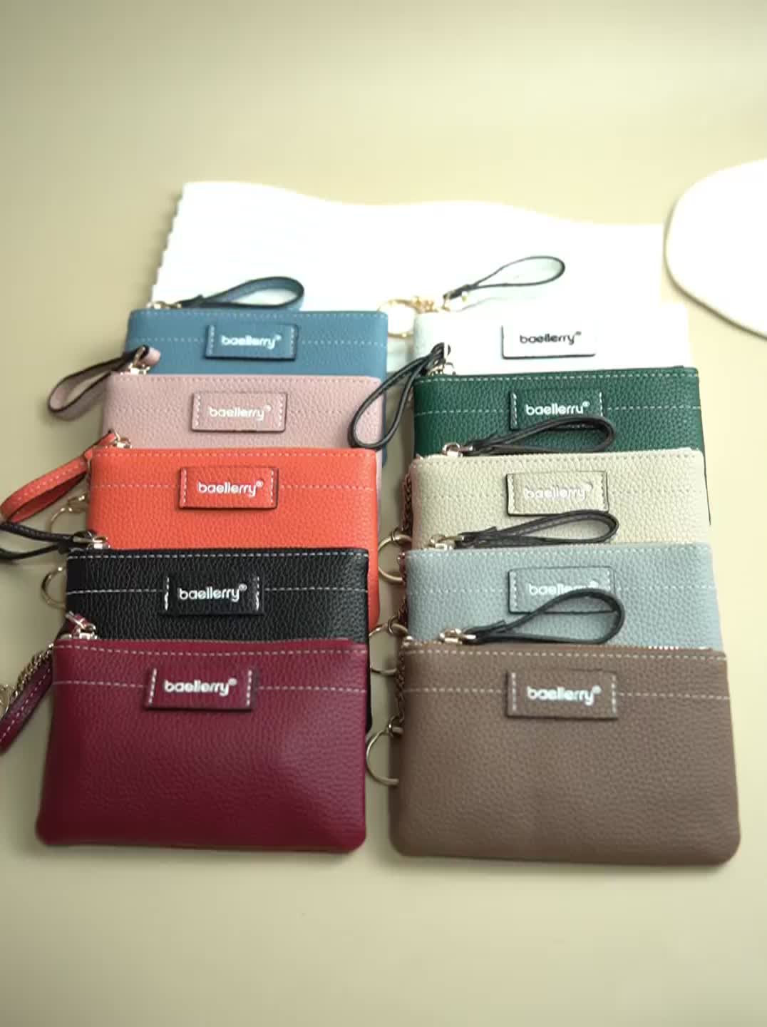 Dompet Koin Mini Wanita Kulit PU BAELLERRY N8346