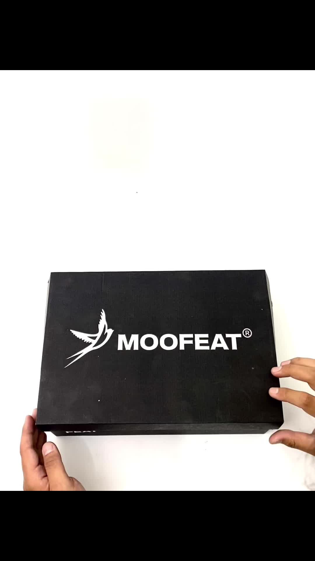 Moofeat MILLER - Sandal Slide Footbed Casual Vintage Two Strap Pria Hitam Abu Sendal Jepit
