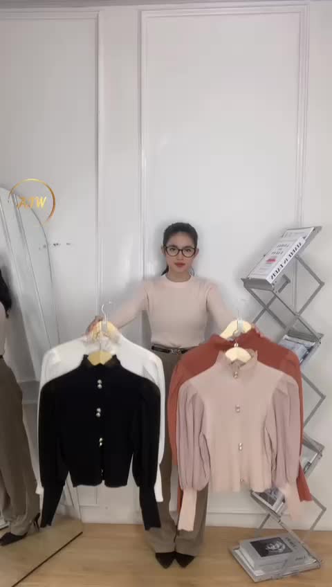 AJW [XP] Turtleneck Atasan Rajut Lengan Panjang Mewah dan Elegan | Atasan Turtleneck Style Wanita Lengan Panjang Rajut | Atasan Baju Tangan Wanita Turtleneck Premium