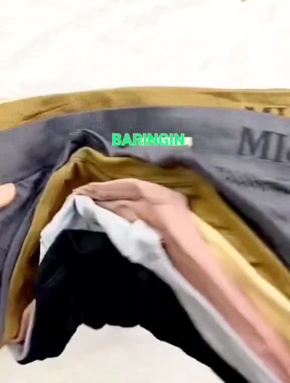 CD Msslily-Celana Dalam Wanita Rajut-Isi 6 PCS-Bahan Adem Lembut Dan Elastis Katun Hitam Dewasa Pendek Mini
