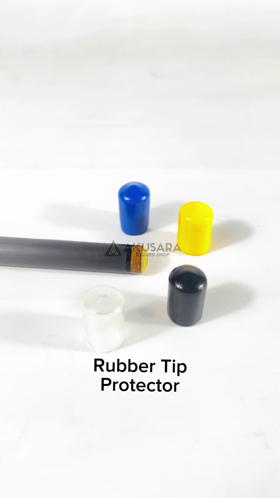 Rubber Billiard Pool Cue Tip Cover Ferrule Slip-on ShockproofProtector Ball