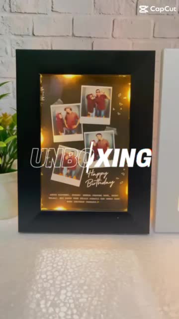 LED bingkai 4R custome foto  Aesthetic Kado Ulang Tahun Tanpa PO