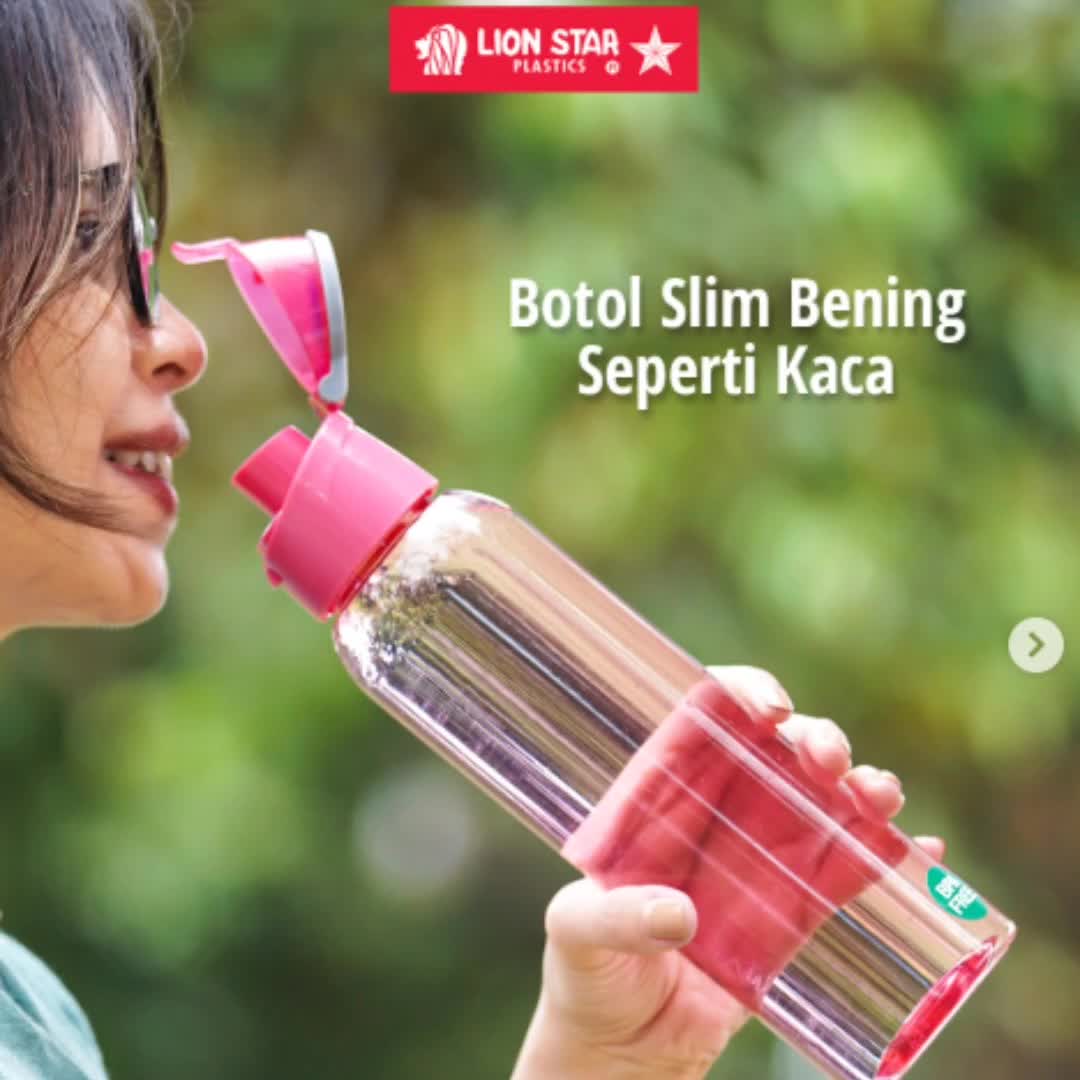 Botol Minum Lion Star Yoshi 600ml | NA-20 Yoshi Botol 600ml Botol Minum Slim Seperti Kaca Bottles Kitchenware Plastik Water