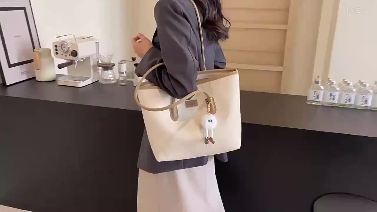 [PROMO] Yuri Bag Totebag Wanita Resleting Import Model Korea Terbaru, Tas Besar muat Laptop