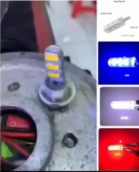 ( 2 PCS ) Lampu sen jelly led kedip - sen flash led T10 6 mata