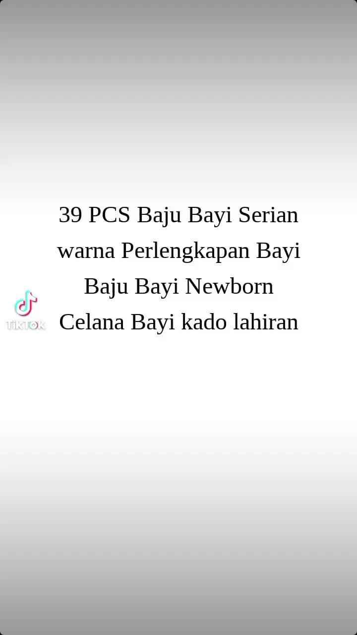 39 PCS Baju Bayi Serian warna Perlengkapan Bayi Baju Bayi Newborn Celana Bayi Hampers Bayi Hadiah Lahiran Bayi Setelan Baju Bayi baru lahir newborn nadakids Sarung Parsel