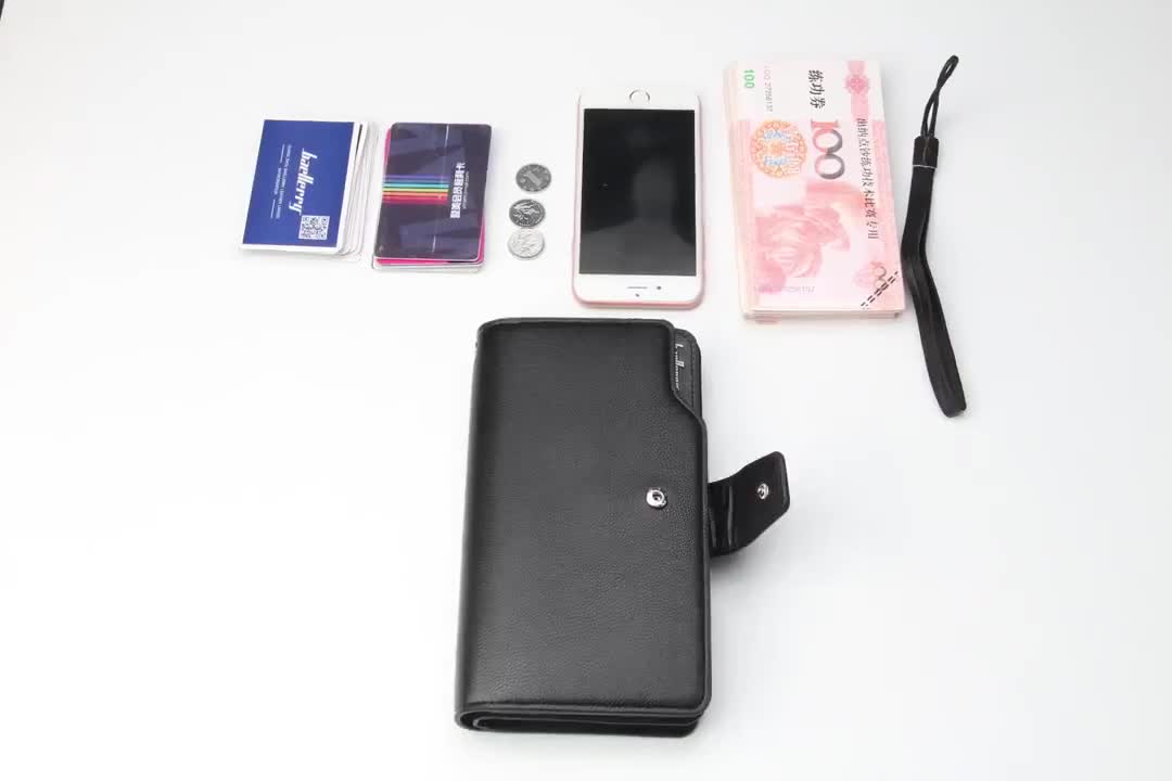 Dompet Kulit Panjang Hp Pria Baellerry 163 Original Muat 24 Slot Kartu
