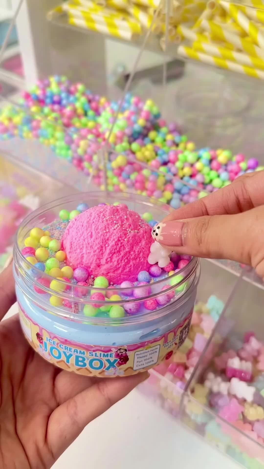 ICE CREAM SLIME by JOYBOX make your own ice cream slime es krim gelato fluffy stretchy mainan edukatif