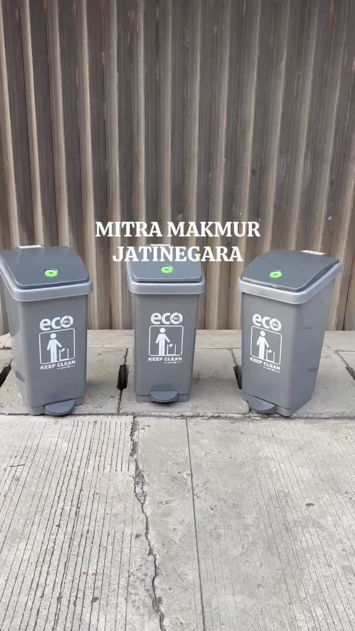 TEMPAT SAMPAH INJAK 50 LITER 9985 BIO EARTH GREEN LEAF TONG SAMPAH MEDIS DUSTBIN FOOT STEP ON