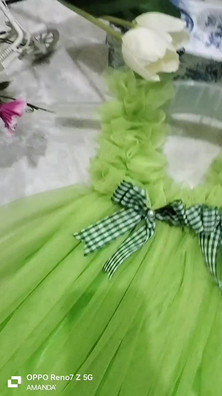 dress tutu anak dress party cantik elegan anggun model selutut