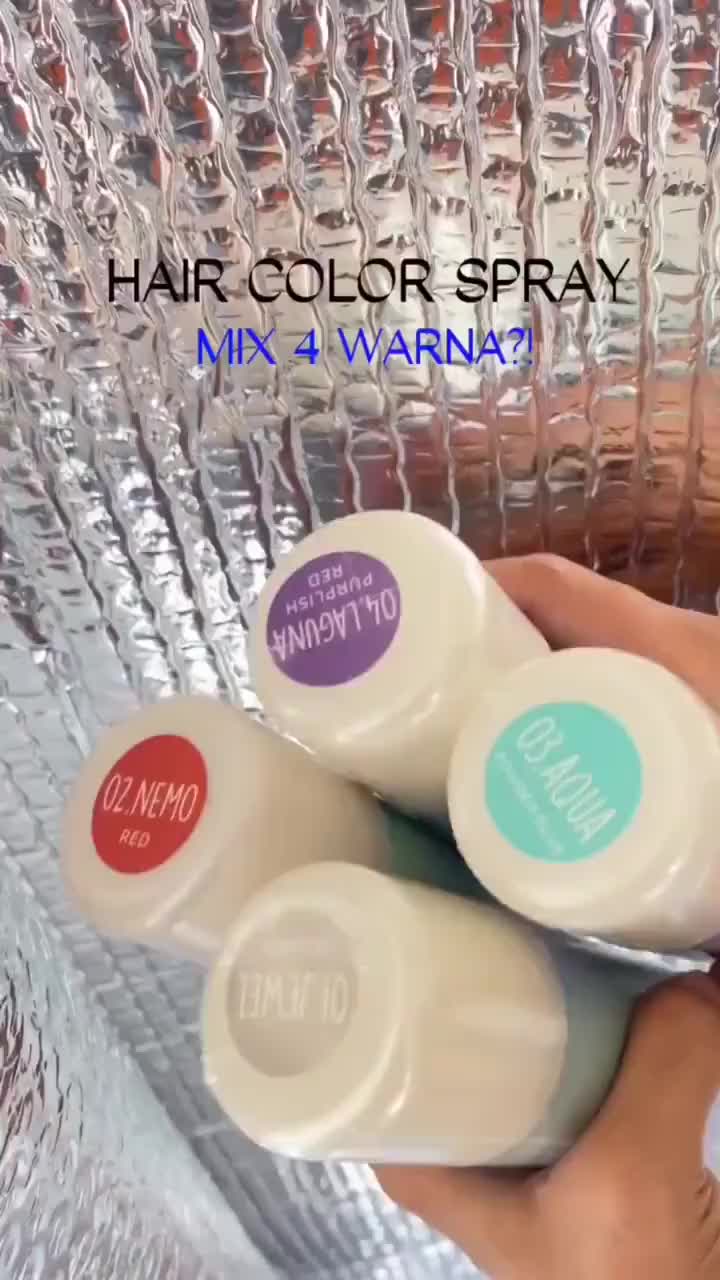 SPRAY CAT RAMBUT  SALSA INSTANT MERMAID HAIR COLOR SPRAY  SEMIR CAT RAMBUT PRAKTIS