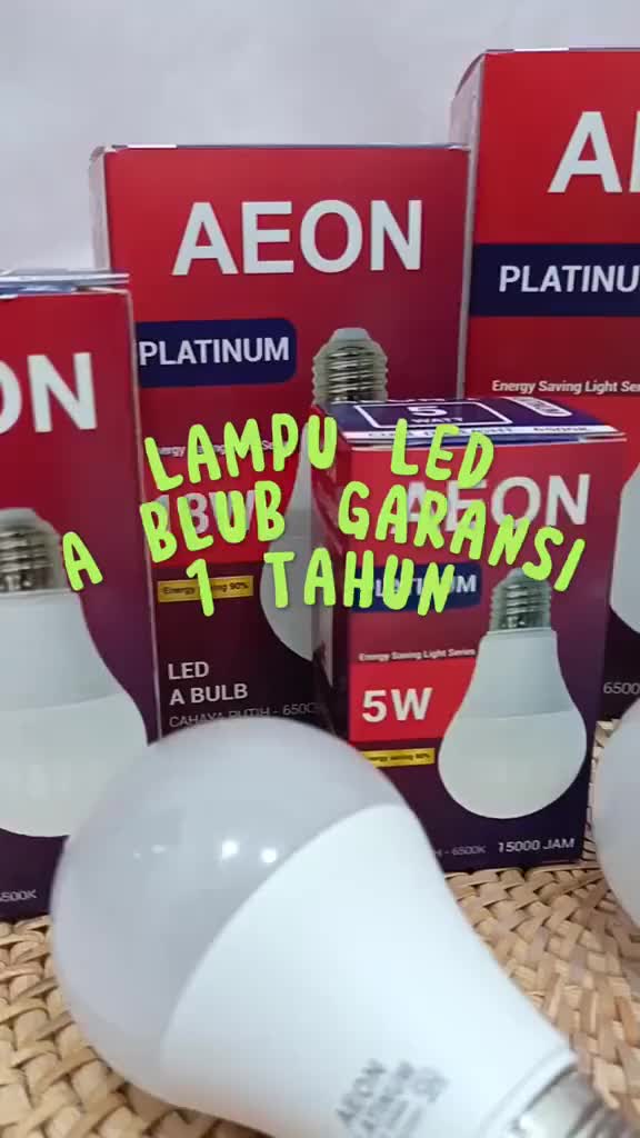 Lampu Garansi Platinum LED Bulb 3w 5w 7w 9w 12w 15w 18w 22w Bohlam LED Cool White E27 Garansi 1 Tahun SNl lampu led bola lampu rumah lampu led 5 watt