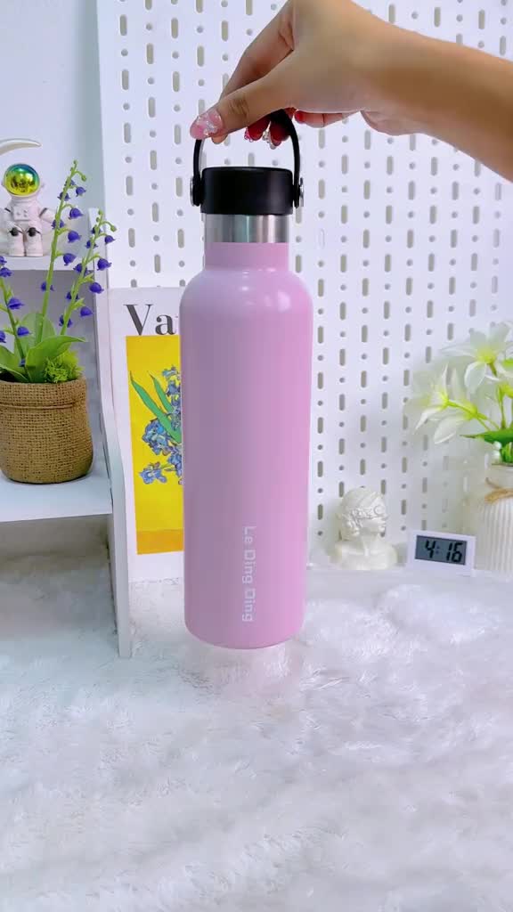 LeDingDing-Tumbler Thermos Stainless Bottle Botol Air Minum Tahan Panas Dingin Vacuum Flask Termos Tumblr Sport 750ml 1000ml Tumbler tahan panas dingin  24 jam termos sendok garpu tumbler stainless termos es batu