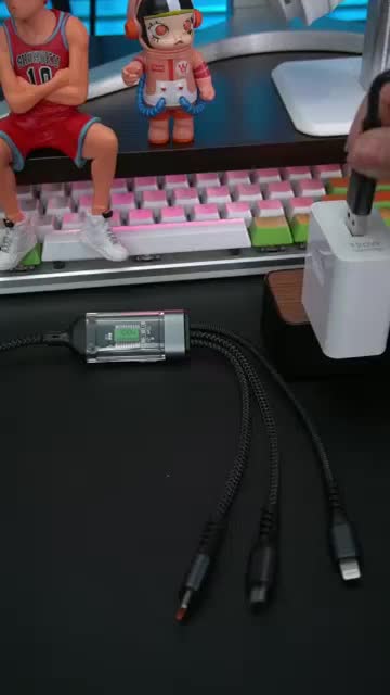 Kabel Fast Charging 100W 3 in 1 USB to Lightning/Micro/Type C Cocok Semua HP iPhone Samsung Xiaomi Fast Transmission Data up to 480mbps