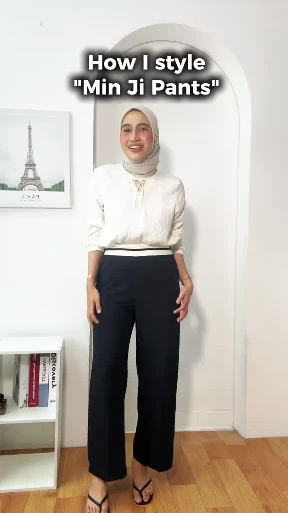 [MIN JI] Cammomile AF Pants highwaist max BB68 Celana Kulot Polyester Wanita kulot  premium Panjang celanakulot