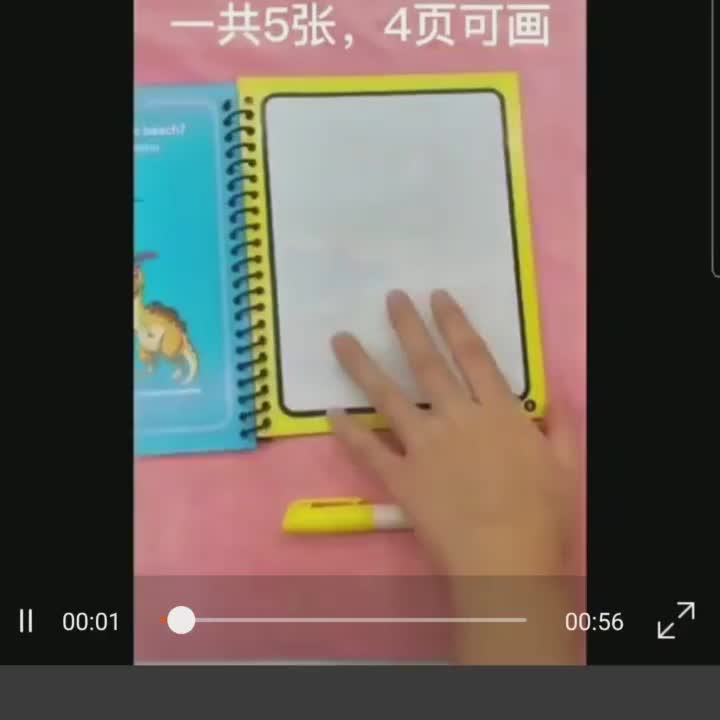 MAGIC WATER BOOK Free Spidol Air Latihan Motorik Menggambar Usia Prasekolah Paud TK Penggunaan Berkali-kali