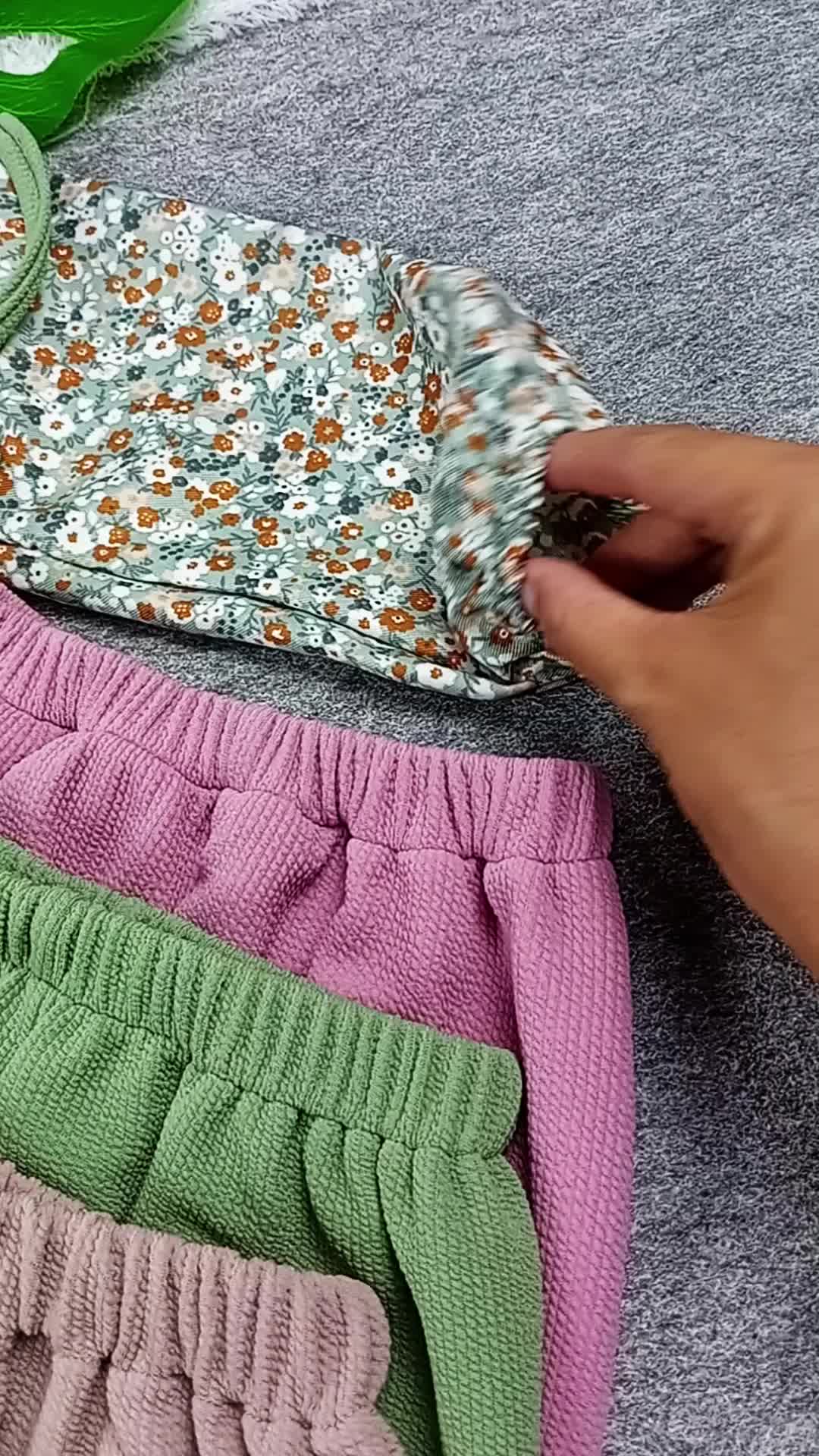 Setelan 3in1 anak perempuan Bahan Shakila dan Knit premium Motif Bunga usia 3-12 tahun Fashion anak cewek terbaru