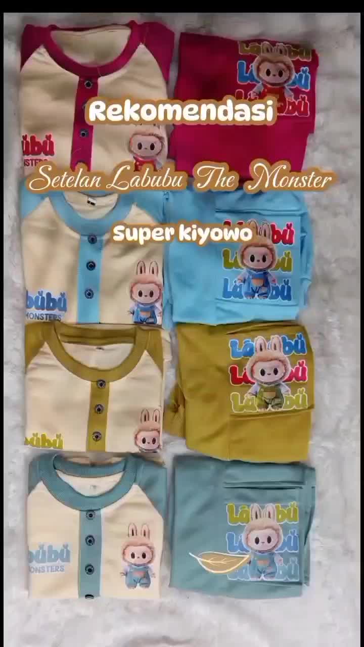 Setelan anak perempuan lengan panjang celana joger 3-12 tahun Fashion Baju