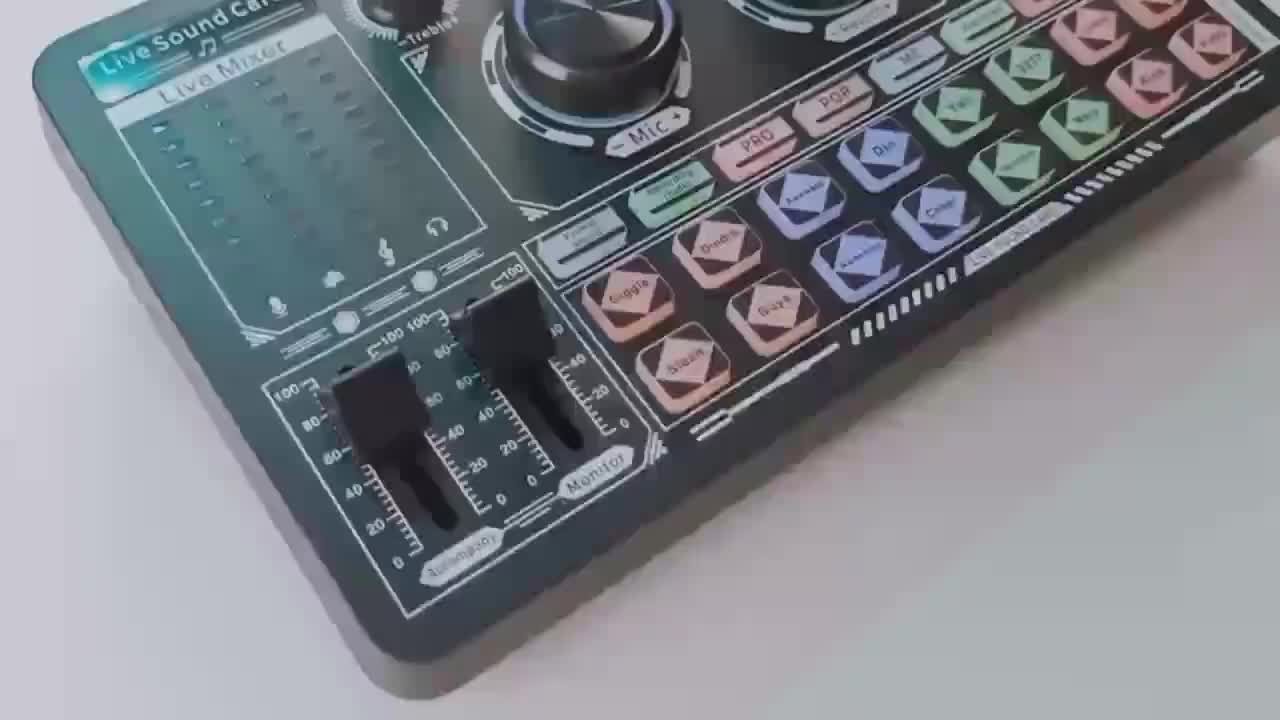 Bonkyo F999 sound card TIKTOK peralatan live bernyanyi rekaman khusus kartu audio profesional lagu K [COD]