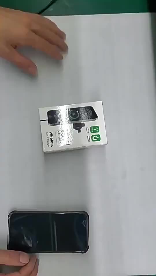 Pengisi Daya Nirkabel Mobil Dudukan Ponsel Pengisi Daya Magnetik Cepat 15W Pengisi Daya Nirkabel Mobil dari Bagian Bawah Tanpa Goyang Putaran 360° Dudukan Ponsel Mobil untuk Ponsel dengan Fitur Magnetik