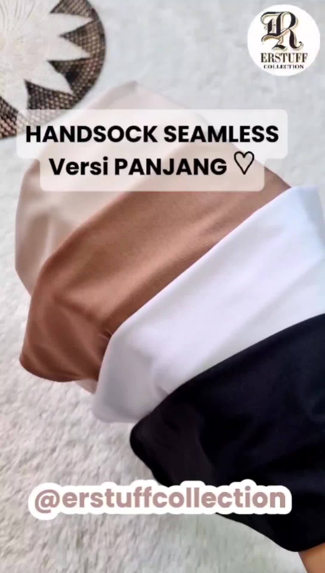 HANDSOCK SEAMLESS PANJANG by erstuf || MANSET POLOS BOLAK BALIK TANPA JAHITAN Tangan || MANSET Muslim Wanita Pria