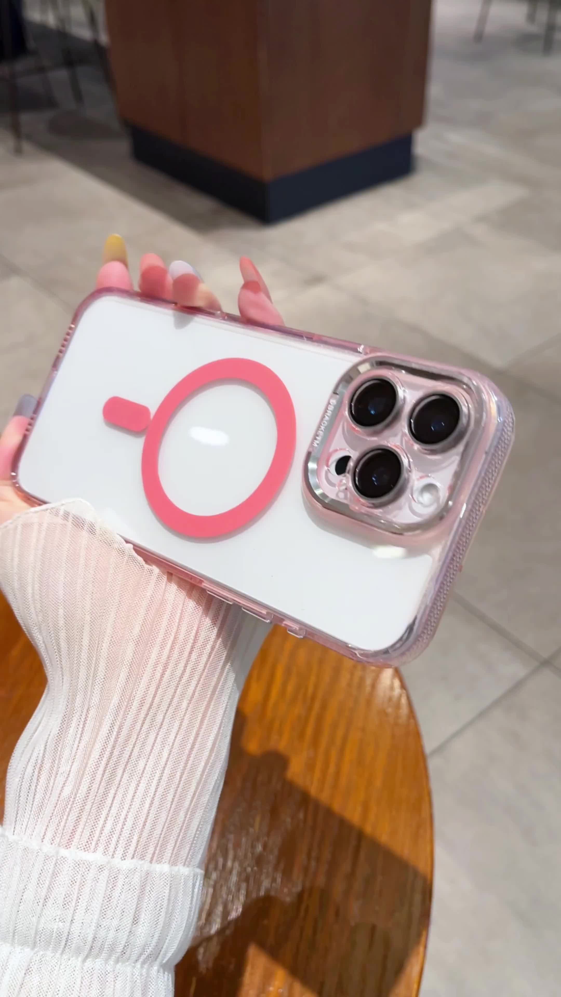 Clear Acrylic Magnetic Case iPhone 11 12 13 14 15 pro max 15 plus Case shockproof for iPhone 11 12 13 14 15 pro max 15 plus Multiple colors Simple and attractive