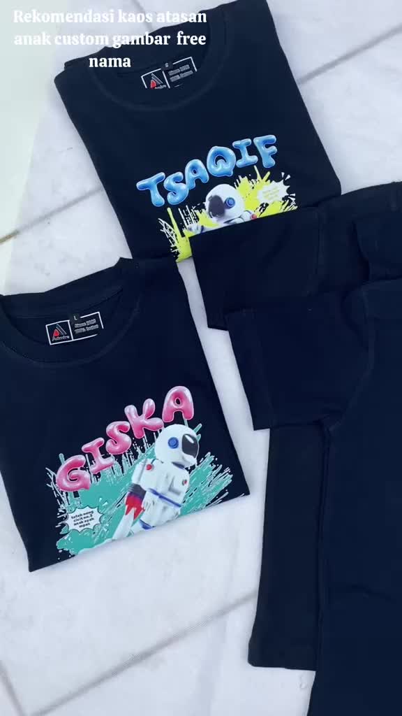 BAJU KAOS ATASAN ANAK LAKI-LAKI ANAK PEREMPUAN motif EMOT MLBB lengan pendek PREMIUM QUALITY bahan COTTON COMBED 30s Fashion umur 3-4 tahun (m) hitam set>2 kaos  distro cartoon  kaos karakter