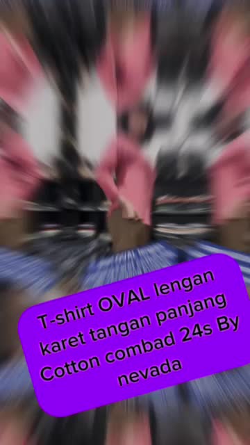 Kaos Oversize oval lengan kerut 7/8 Katun Nyaman
