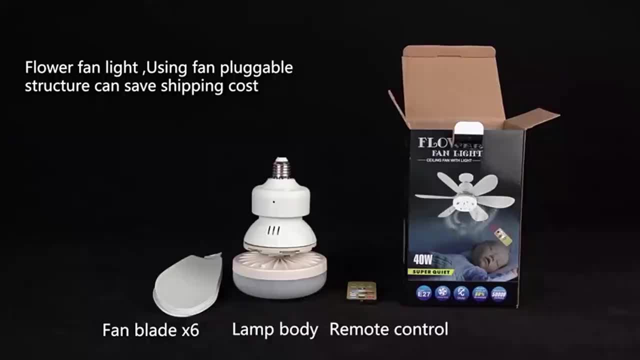 【Garansi 3 tahun】 Lampu Kipas Langit Langit 2in1 LED E27 60W 5 Baling Baling Remote 3 Warna Cahaya Dimmable Hemat Energi Cocok untuk Ruang Tamu dan Kamar Tidur Kayu Peralatan Saklar