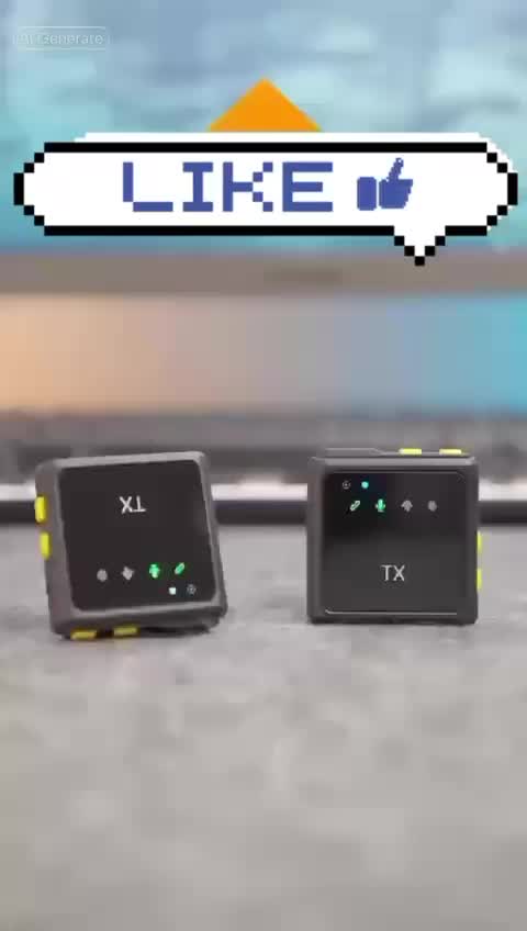Smartcom Mikrofon Lavalier R8 TX RX MIC Wireless Microphone Professional HP MIC Mini Konten Kreator
