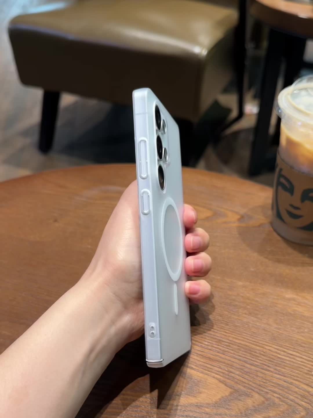 Matte Tembus Cahaya Magsafe Magnetic Tipis Keras Plastik Phone Case For Samsung A56 A55 A54 A36 A35 A34 A17 A16 A15 A14 A06 A05S S25 S24 FE S23 S22 S21 + Note 20 Ultra 5G Wireless Charging Casing Buram Clear Anti-fingerprint Skin-friendly Phone Cover
