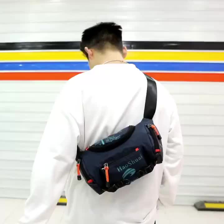 Tas Selempang Waist Bag Pria Import HAOSHUAI 5130 ORIGINAL Anti Air