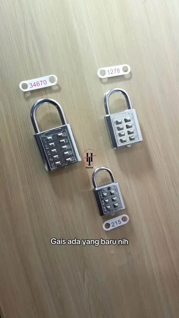 Gembok Angka Password HT Hardware Kombinasi 6/8/10 Digit 30-40mm