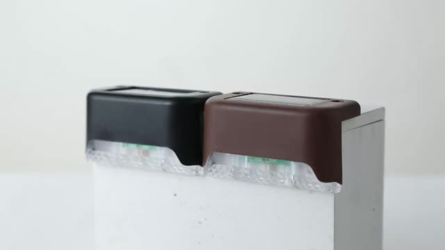 Lampu Hias Taman Tenaga Surya Solar Cell Lantai Sudut Tangga Led Sensor Baterai Kotak