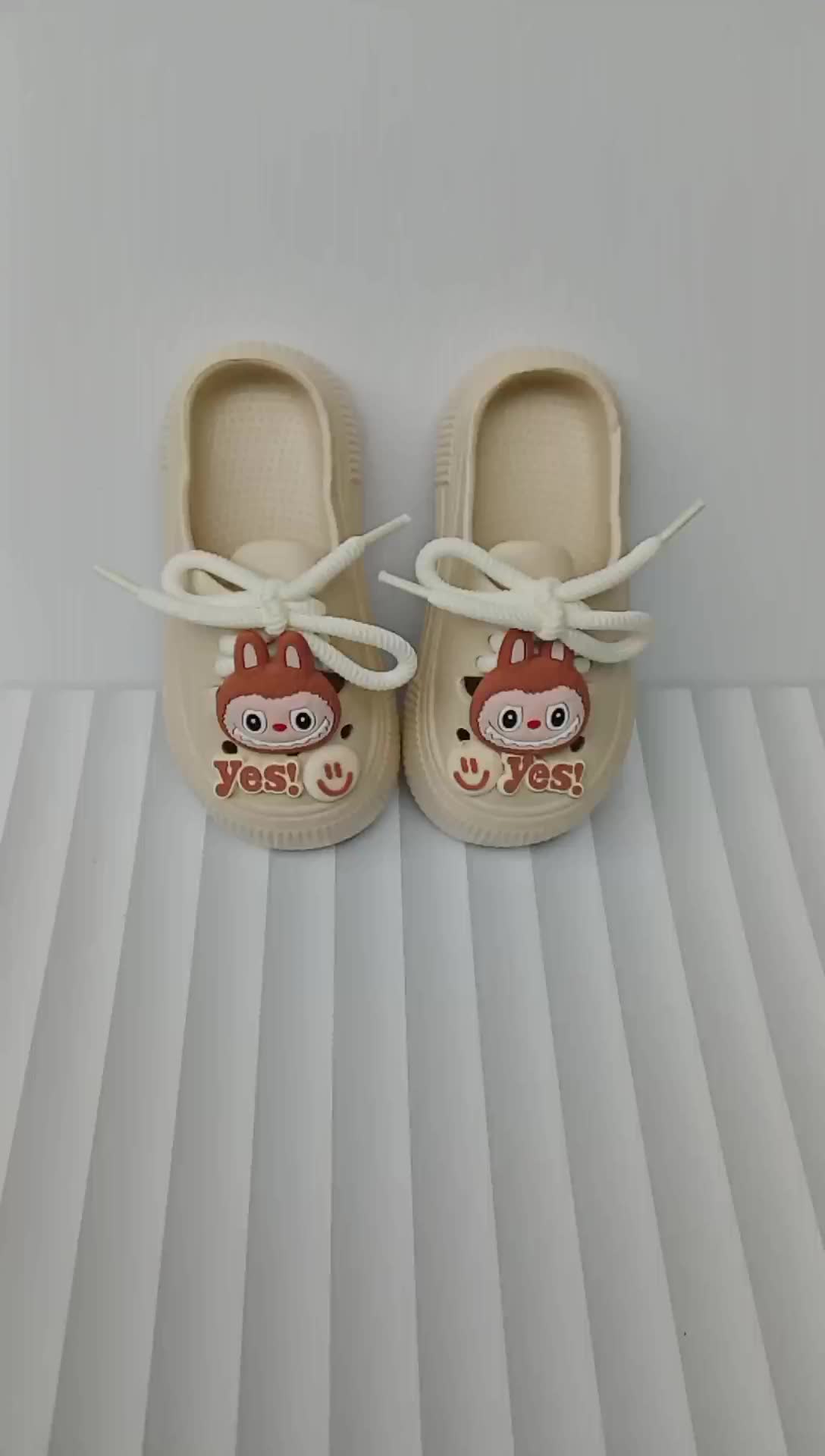 Sandal Sepatu Anak Perempuan Bapau Motif Labubu Tebal Anti Slip 1027 Fashion Kaki