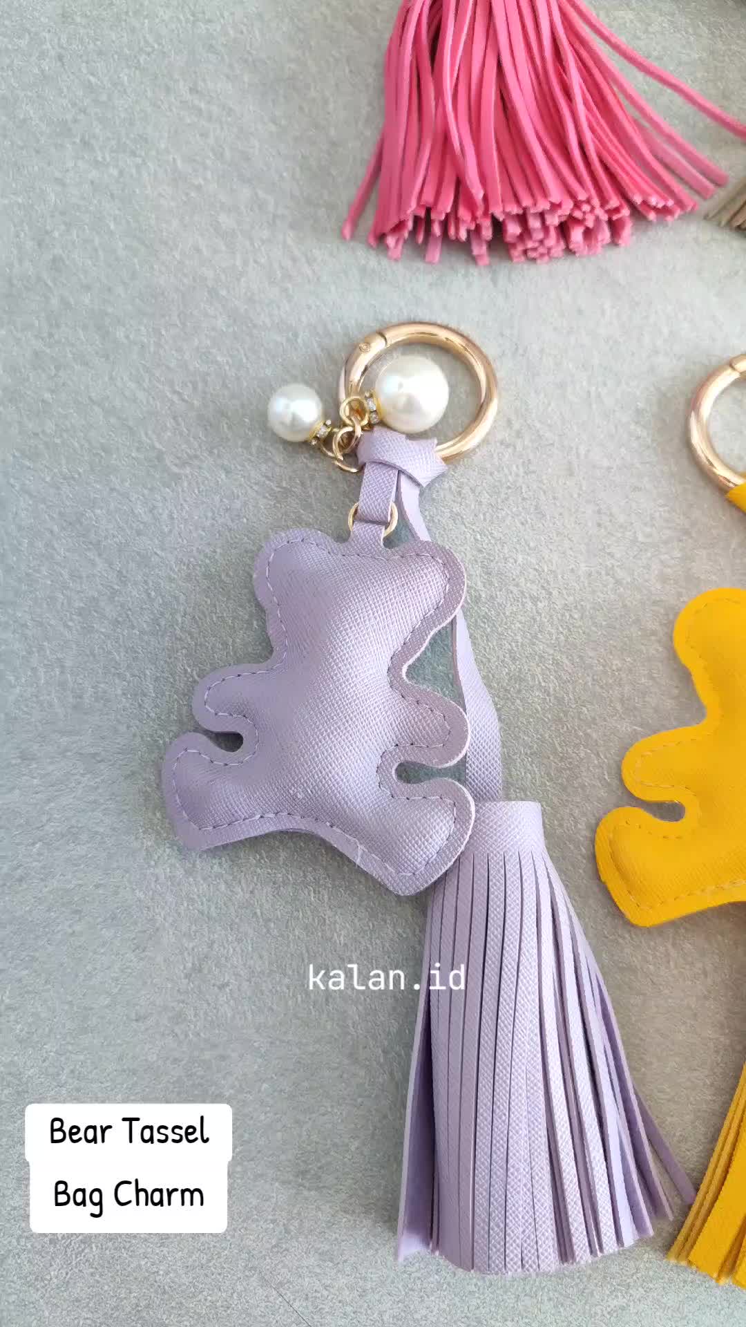 KALAN Gantungan Tas/Kunci Bear Tassel Beruang Lucu Bag Charm