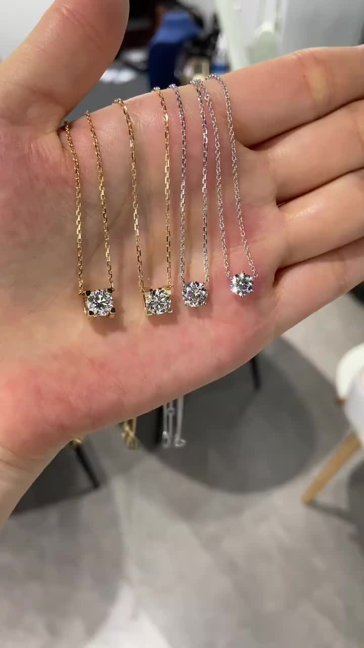 Jual Kalung Wanita Titanium 9 Model Minimalis Modern Tahan Warna & Karat, Cocok Pakai Selalu (Mandi/Tidur), Gaya Korea