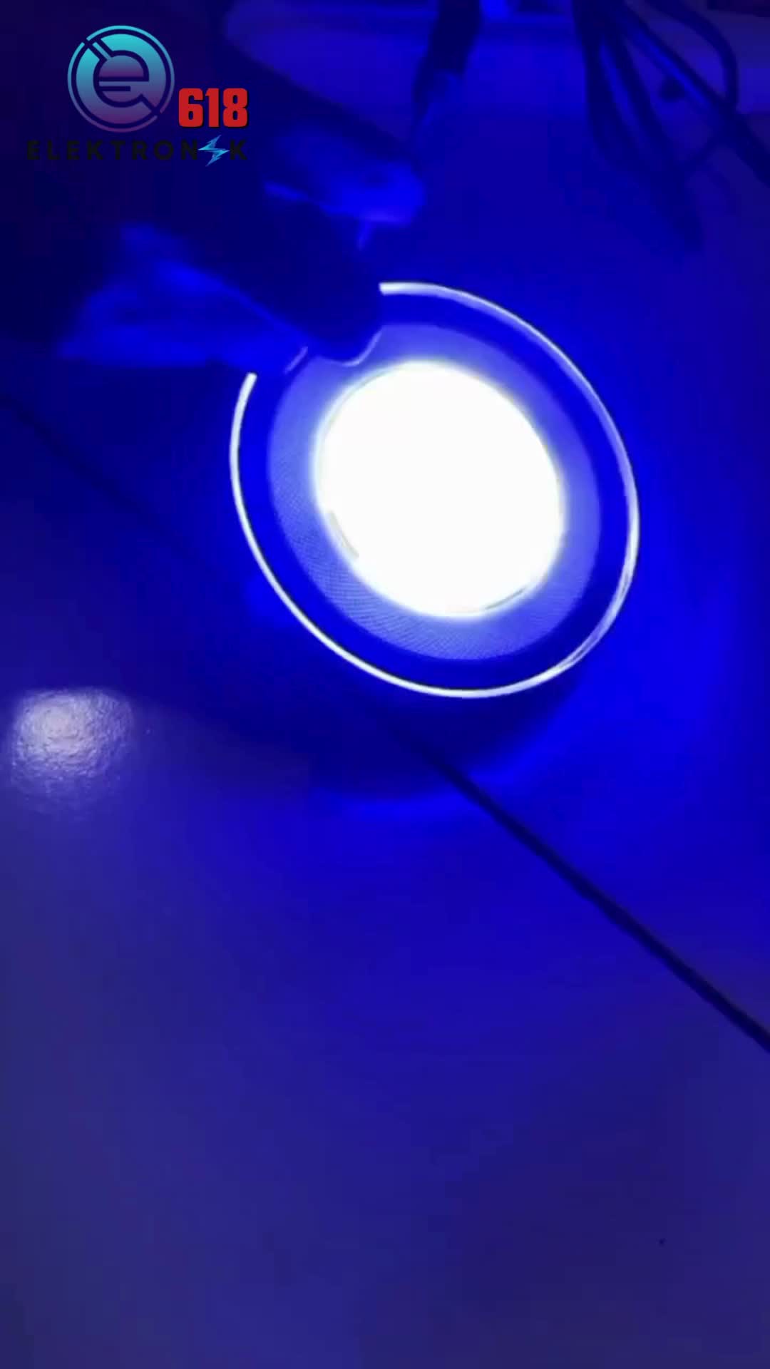 ELEKTRONIK618 Lampu Downlight Panel LED 6 Watt 805 806 3 Warna Kuning Biru Ungu Saklar Akrilik Merah White