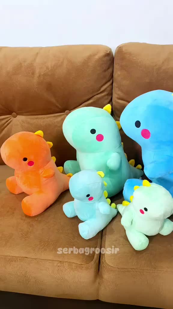 Boneka Lucu DINOSAURUS Ukuran M Soft Stuffed Animal Gemoy Halus dan Lembut/Boneka Trex Gemoy SNI Dolls Toys