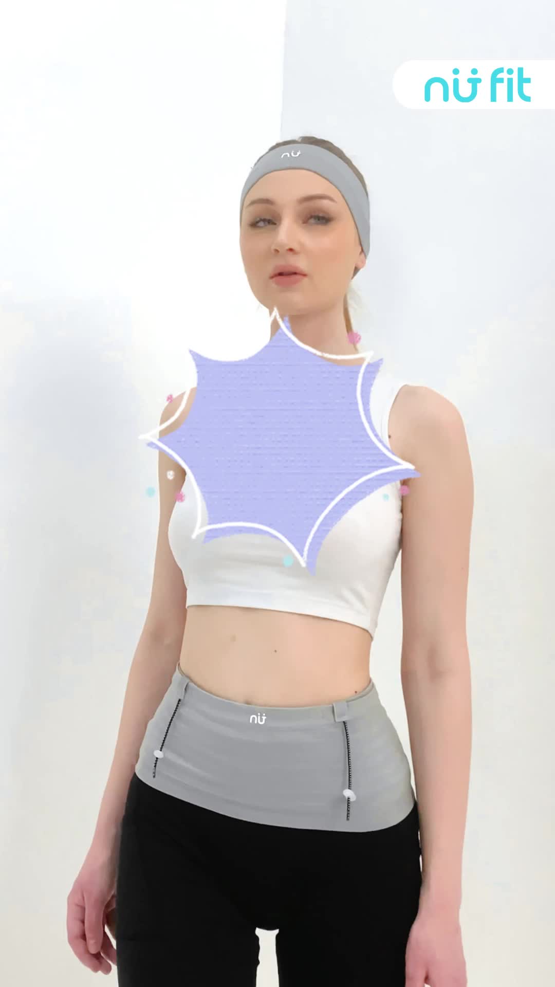 Nu Fit - (HITAM DAN ABU) Tas Lari Unisex - Tas Lari - Tas Pinggang Olahraga - Tas Pinggang Multi Fungsi - Running Belt - Tas Running -  Tas Lari Pria - Tas Lari Wanita - Tas Lari Unisex - Running Belt Unisex - Tas Lari Elastis