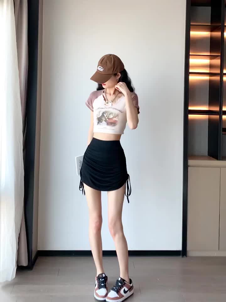 ROK MINI SERUT / ROK BAWAHAN WANITA / ROK MINI TALI SAMPING Melar Nyaman