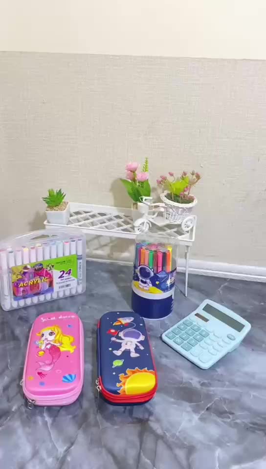 [READY] Aimilo Tempat Pensil Aesthetic 3D Tempat Pensil Anak Laki Laki Waterproof Kotak Pensil Anak Perempuan Alat Tulis Sekolah Karton Stationery